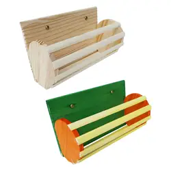 Chinchilla Hay Rack Bunny Hay Feeder Manger Wooden Rabbit Food Dispenser Grass Holder for Hamster Rabbit Cage Accessories