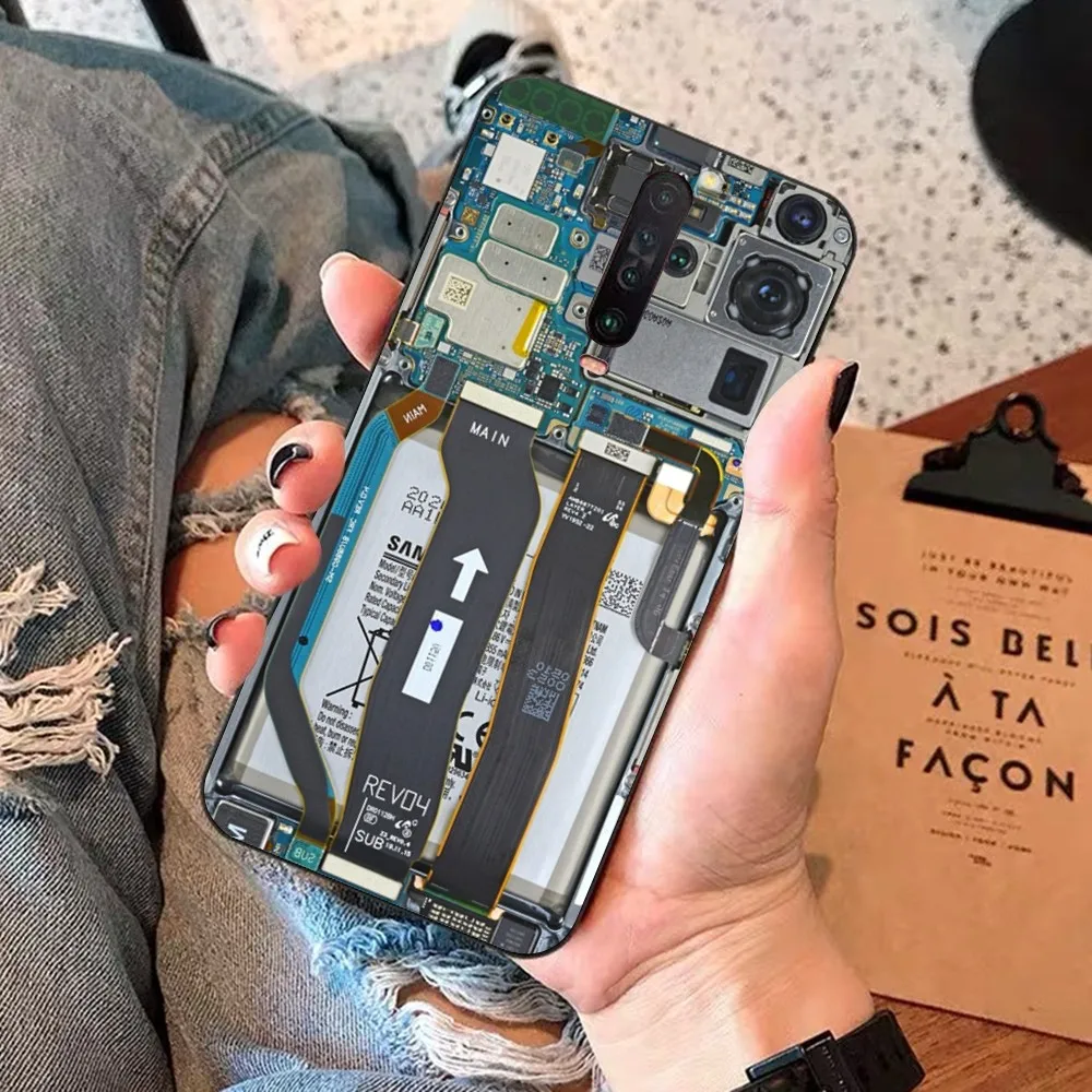 Inside Circuit Board Phone Case For Redmi 5 6 7 8 9 10 Plus Pro 6 7 8 9 A GO K20 K30 K40 Pro Plus F3 Fundas image 2