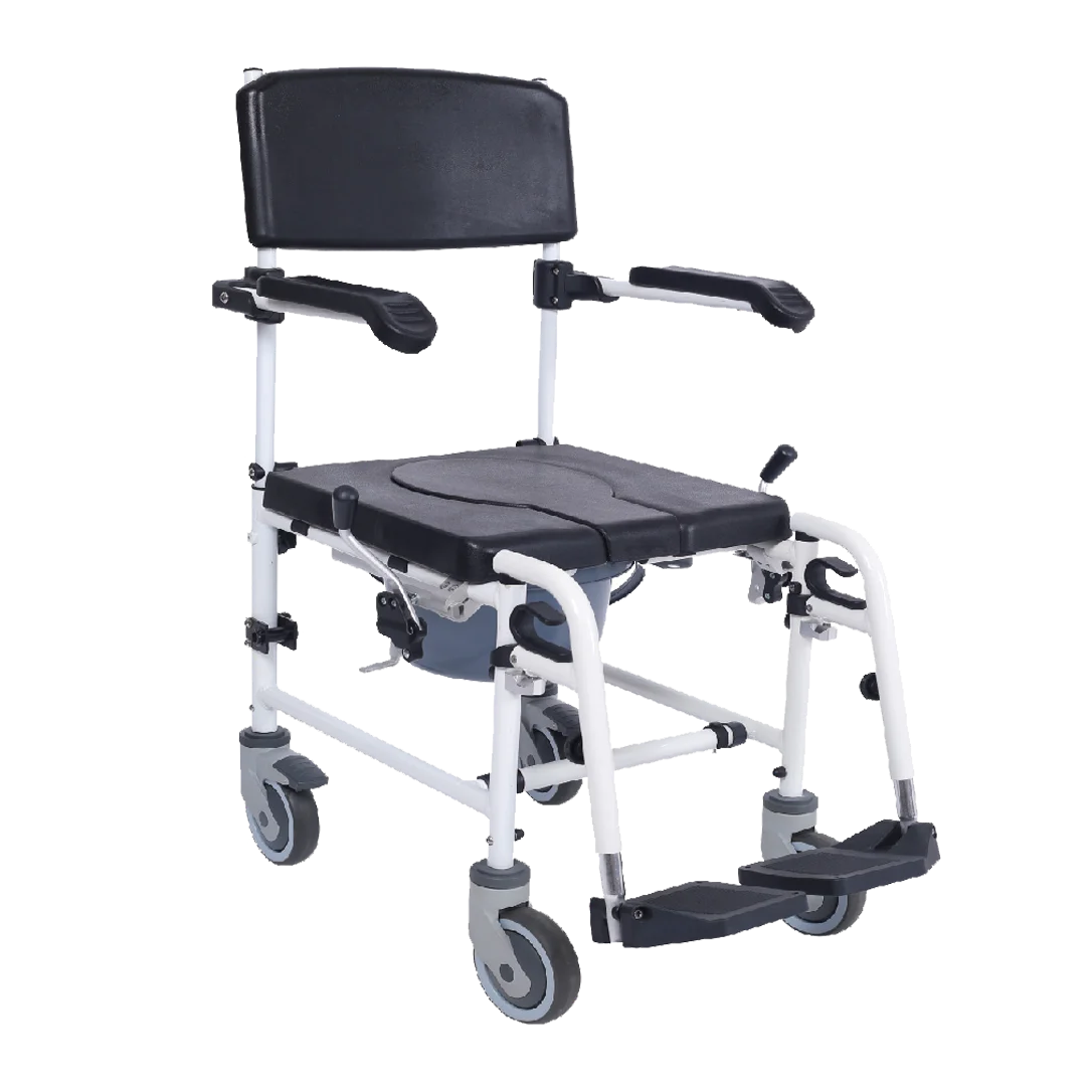 الكراسي المتحركة اليدوية كبار السن النقل كراسي عجلات خفيفة الوزن كرسي المسنين مع عجلات للمعاقين #1