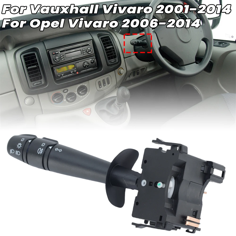 Combination Headlight Switch With Rear Fog Light for Vauxhall Vivaro 2001‑2014 Opel Vivaro 2006‑2014 For Renault Trafic 01‑19