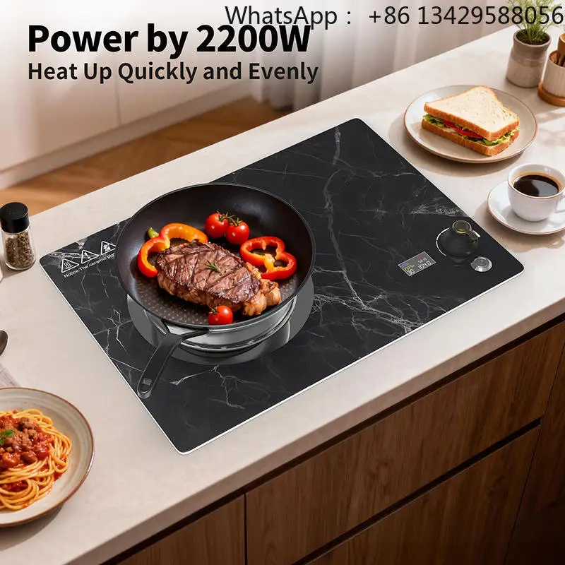 2200W Single Burner Electric Flame Stove Fire Cooktop for Household and Light Commercial Use
