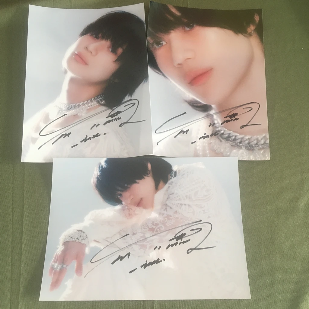 SHINee Taemin Autographed Original Photo Signed Autographs Collection 5*7 K-POP 2023B