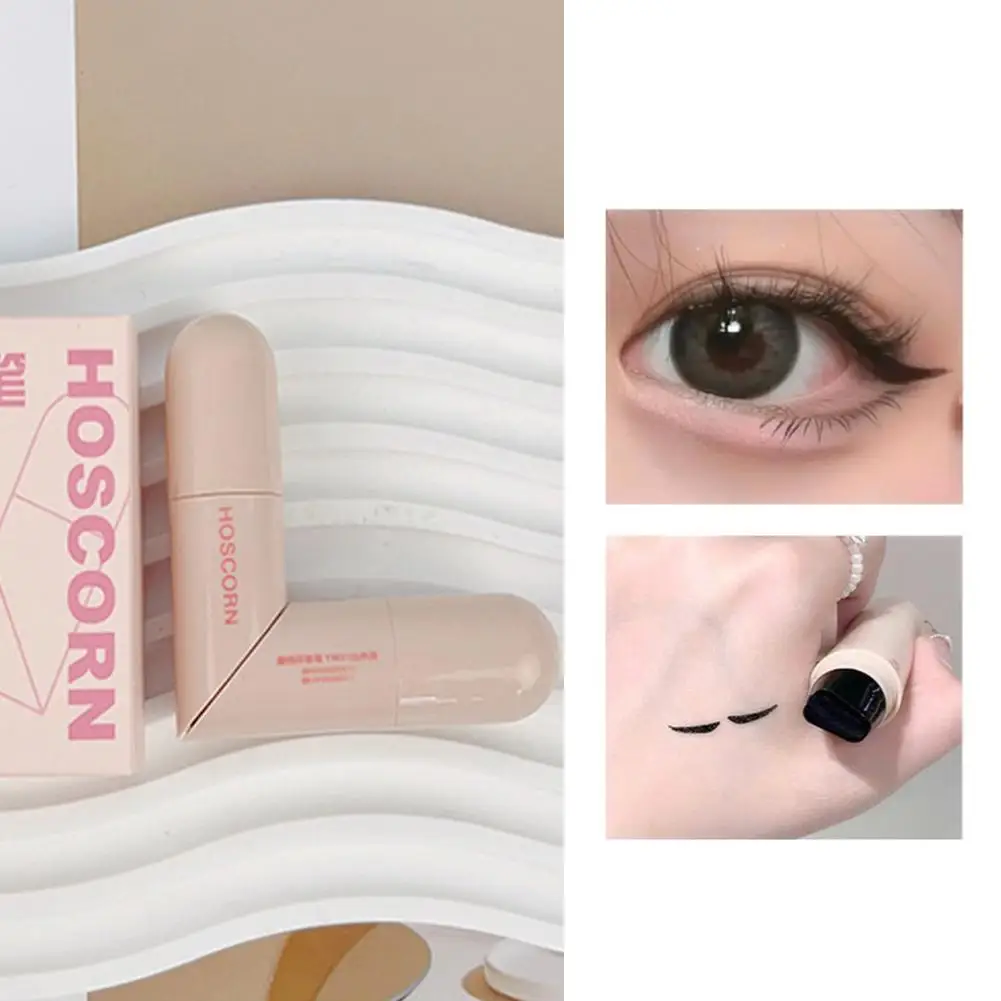 Waterdichte dubbele vleugel geïntegreerde eyeliner-stempel - Zweetbestendig en langdurig Gemakkelijk te gebruiken voor beginners Luie make-up-stencil