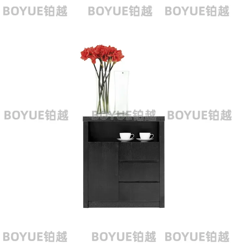 Solid Wood Filing Cabinet Office Bookcase Storage Shelf Wooden Document Organizer Home Study Furniture Modern Desk Drawer