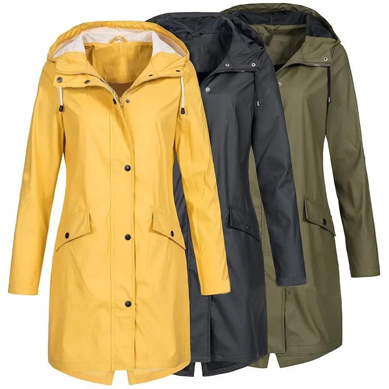 Adult Waterproof Rain Coat Long Raincoats Jacket Outdoor Ride Hiking Travel Fishing Climbing Thickened Mountaineering Jackets