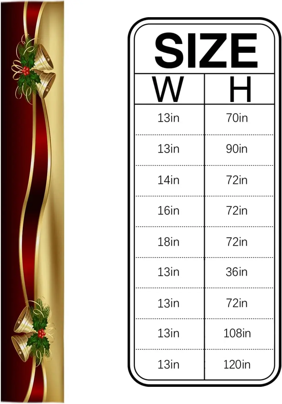 Merry Christmas Bells Linen Table Runner Dresser Scarves Winter Xmas Farmhouse Kitchen Dining Table Runner Christmas Decorations