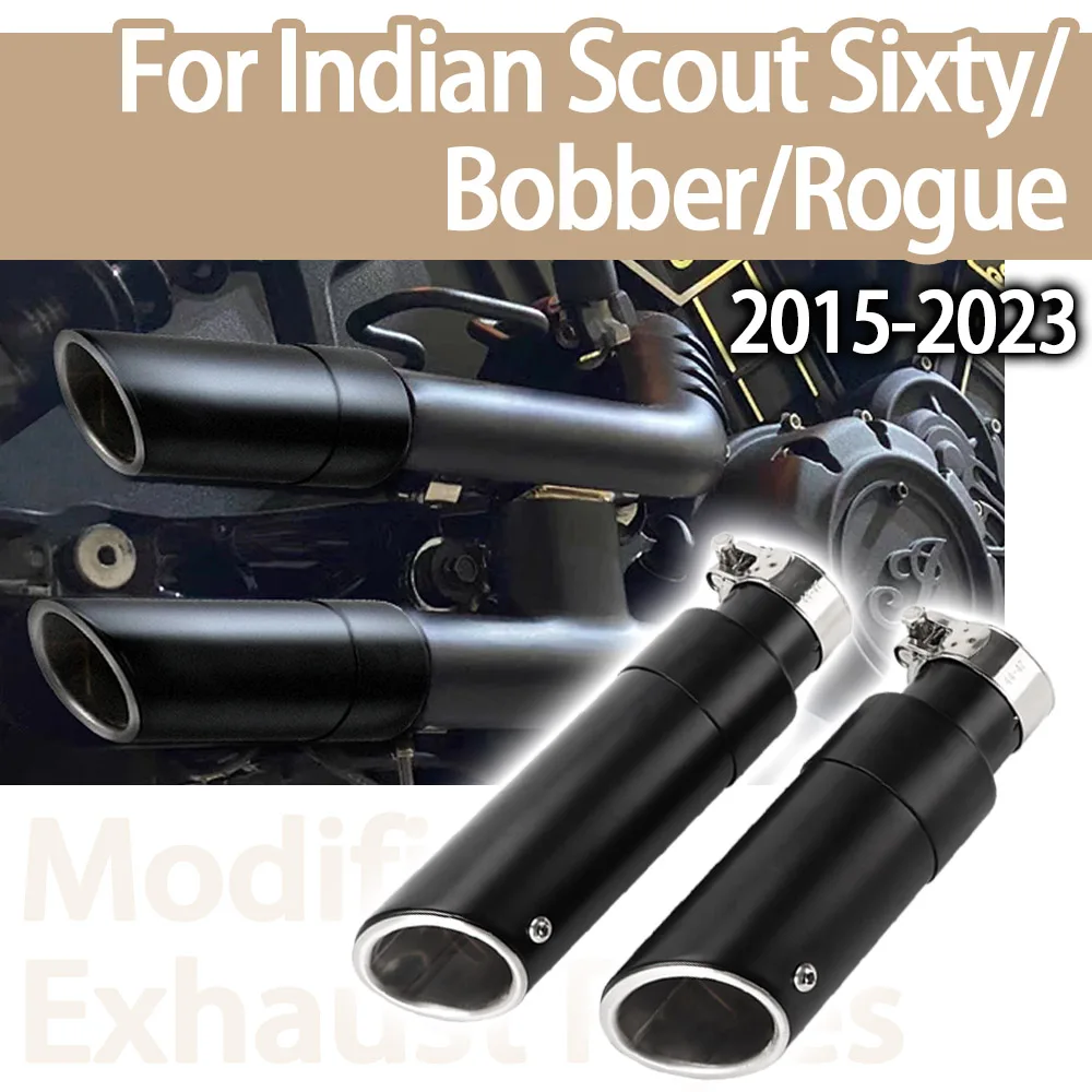

Motorcycle Accessories Exhaust Pipe Silencer Slip-On Shorty GP Mufflers For Indian Scout 2015-2024 Bobber Sixty Rogue Twenty