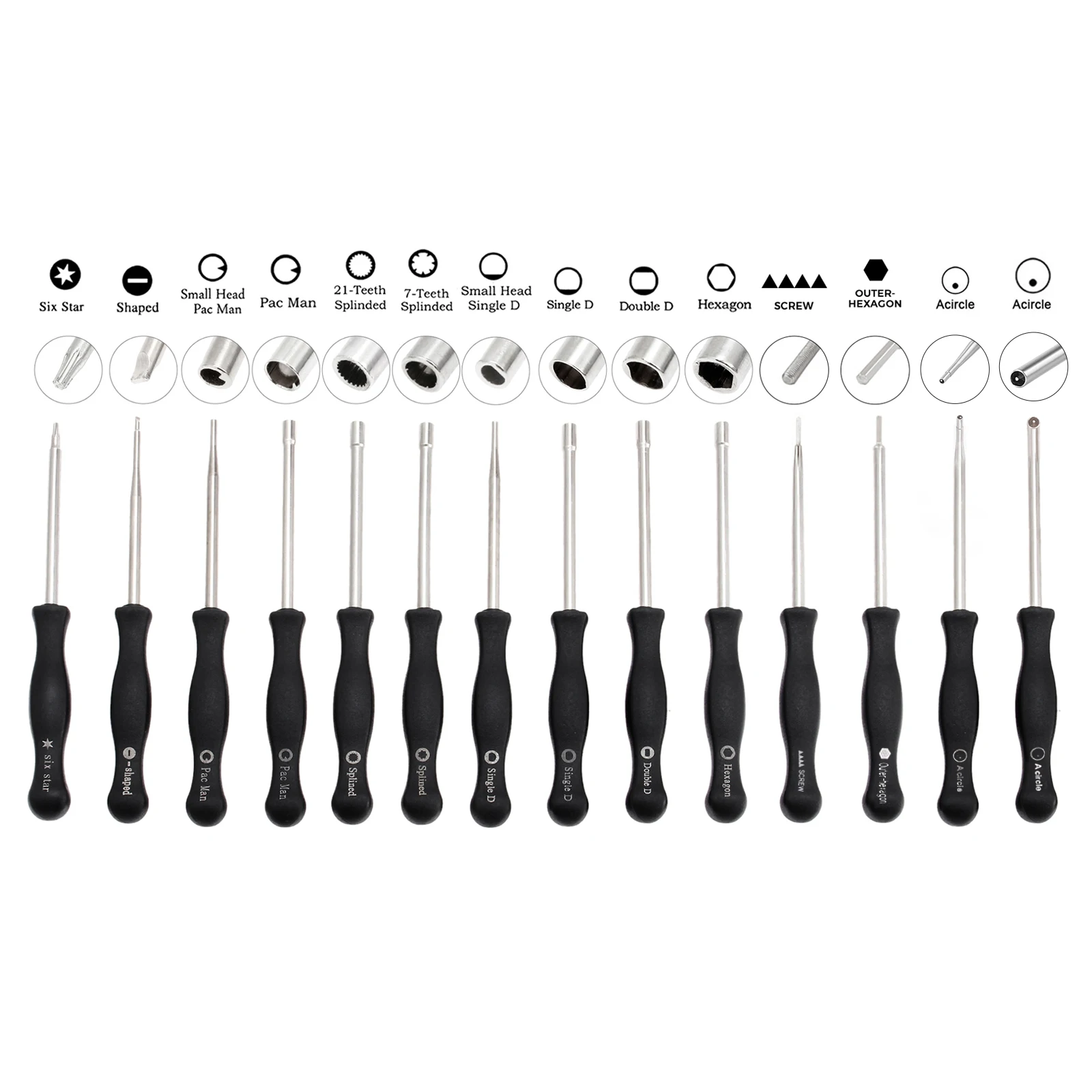 14pcs/set Carburetor Adjustment Tools + Brush + Bag fit 2 Cycle Engines for ZAMA Walbro STHIL Husq-varna Craftsman Poulan Echo
