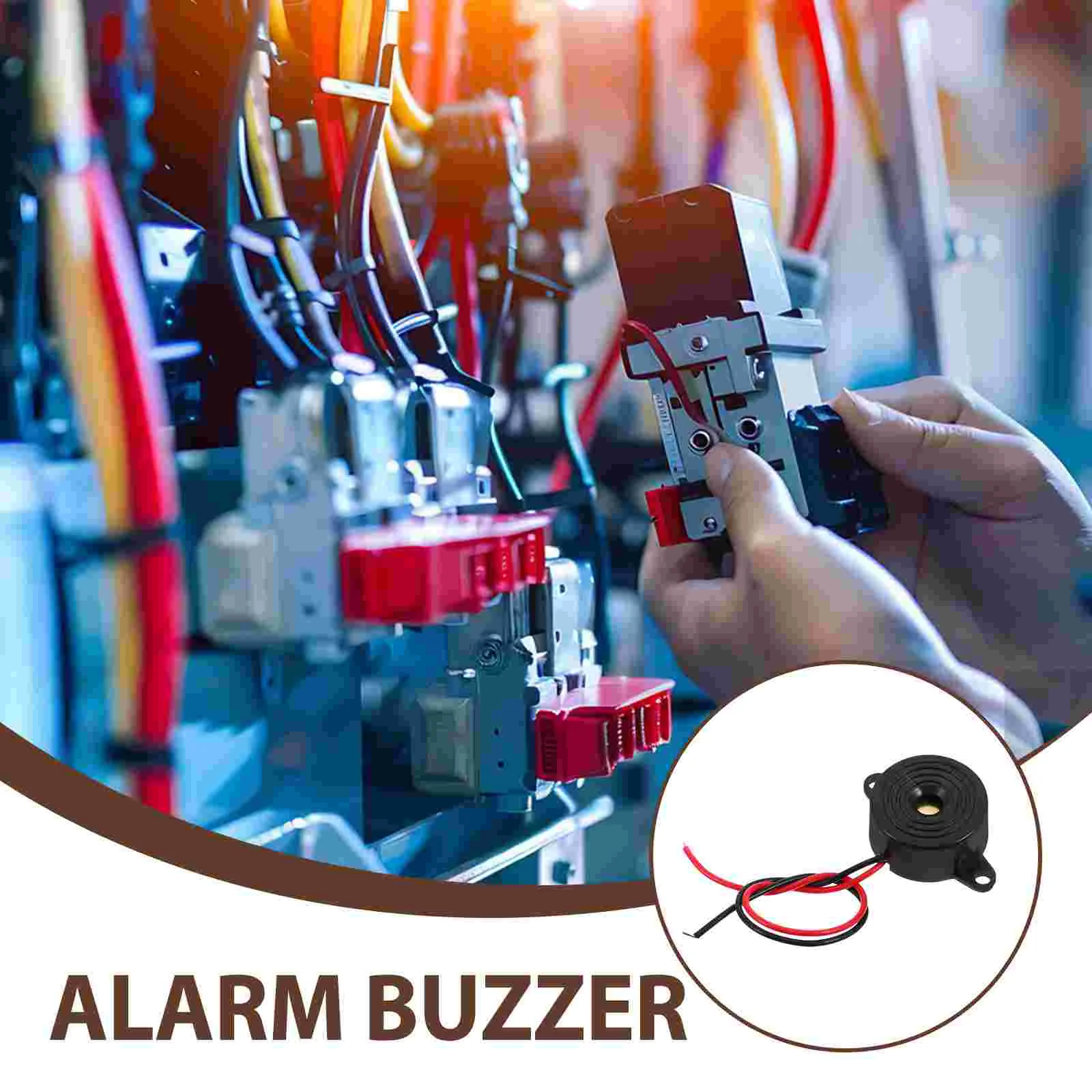 2pcs High Decibel Electric Active Piezoelectric Buzzer Alarm 3 24V Buzzer Electronic Warning Device Easy Install