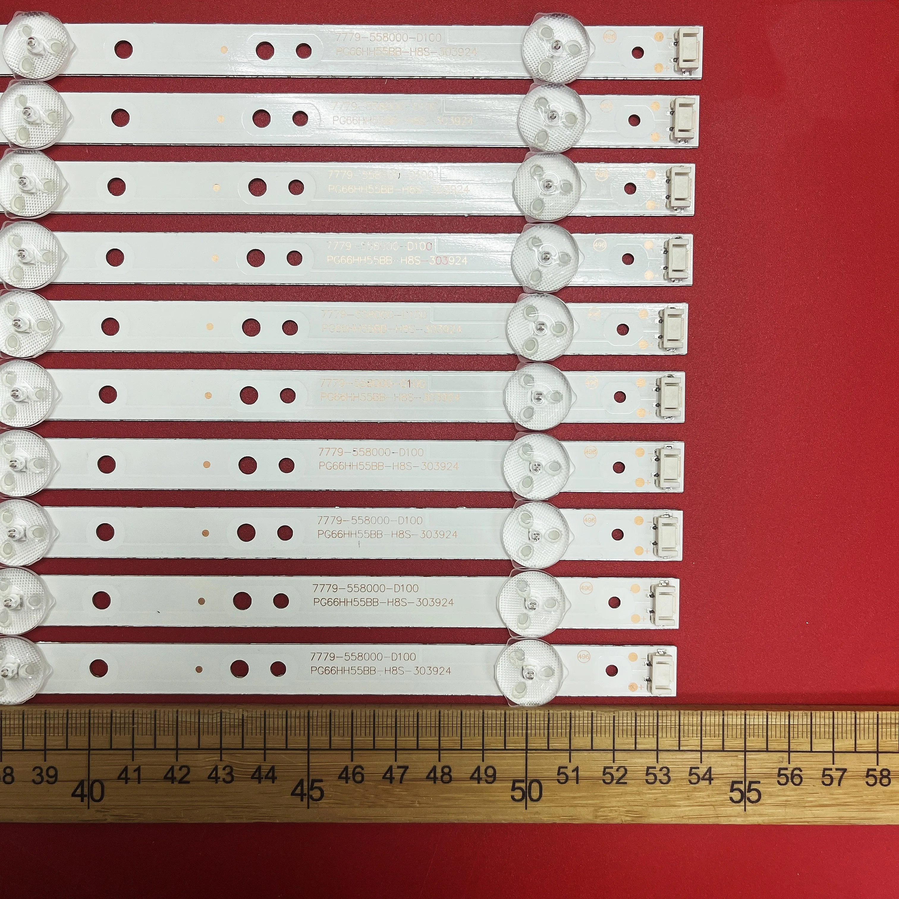 LED Strip for 58G2A300 58F5 58V20 58G2A 5835-W58000-1P00 APT-LB17038-58G3-1.2, 7779-558000-D100, PG66HH55BB-H8S-303924, JL.D5805