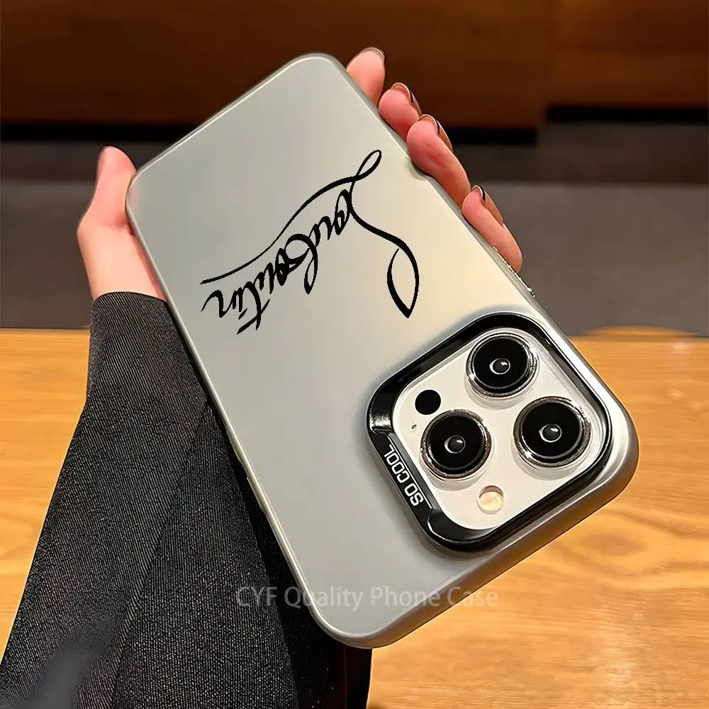 حافظة هاتف بشعار C-Christian louboutin لهاتف Apple 11 12 13 14 15 16Pro Max Plus حماية الطلاء