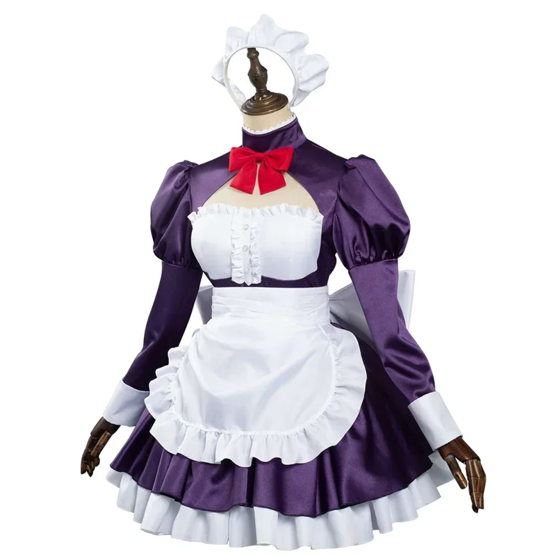 Anime High Rise Invasion Cosplay Maidfuku Kamen Cosplay Costume Maid Dress Outfits Halloween Carnival Suit