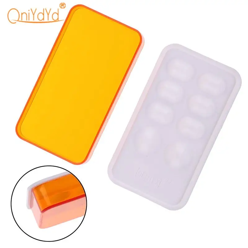 1 Pc Dental Resin Mixing Watering Moisturizing Plate With Cover 8 Slot Palette