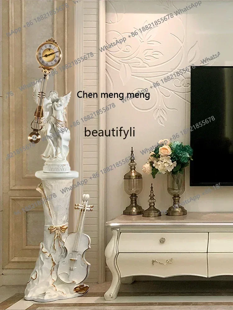 ss cn8350 ss 8350 The Grandfather Clock European Style Villa Large Pendulum  Clock Light Luxury Vertical Home Nordic Modern  mer