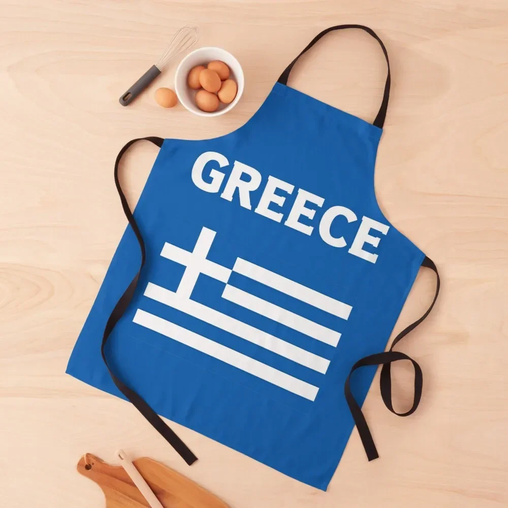 

Greece Greek Flag Apron Chef Uniform Woman kitchen clothes Apron