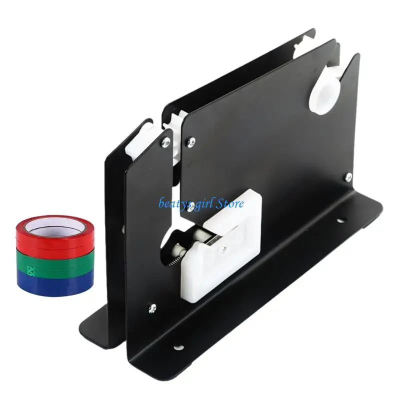 

C7AB Heavy Duty Iron Bag Sealer Set With 6 Adhesive Wrapping Tapes And Tape Dispenser For Retailers And Processors