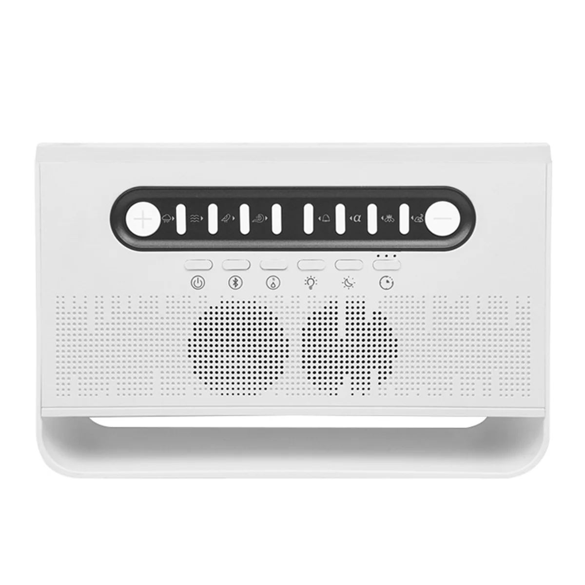 CCDD Humidificador สีขาวเสียงรบกวนลําโพงบลูทูธเดสก์ท็อปสีจําลองเปลวไฟน้ํามันหอมระเหยในร่ม USB Air Humidifier