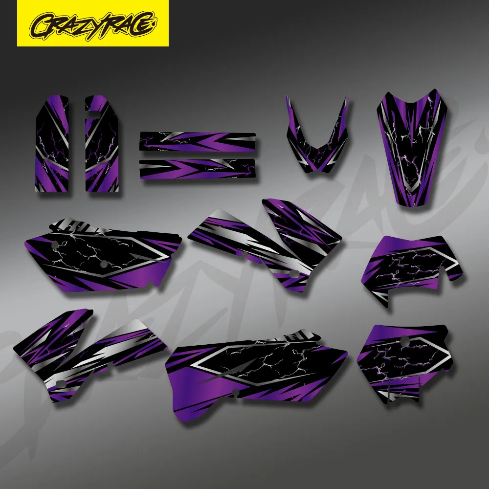 Motorcycle Decal Graphics Sticker kits For KTM 525 450 400 300 250 200 125 sx sxf mxc xc xcf xcw exc excr 2005 2006 2007 Custom