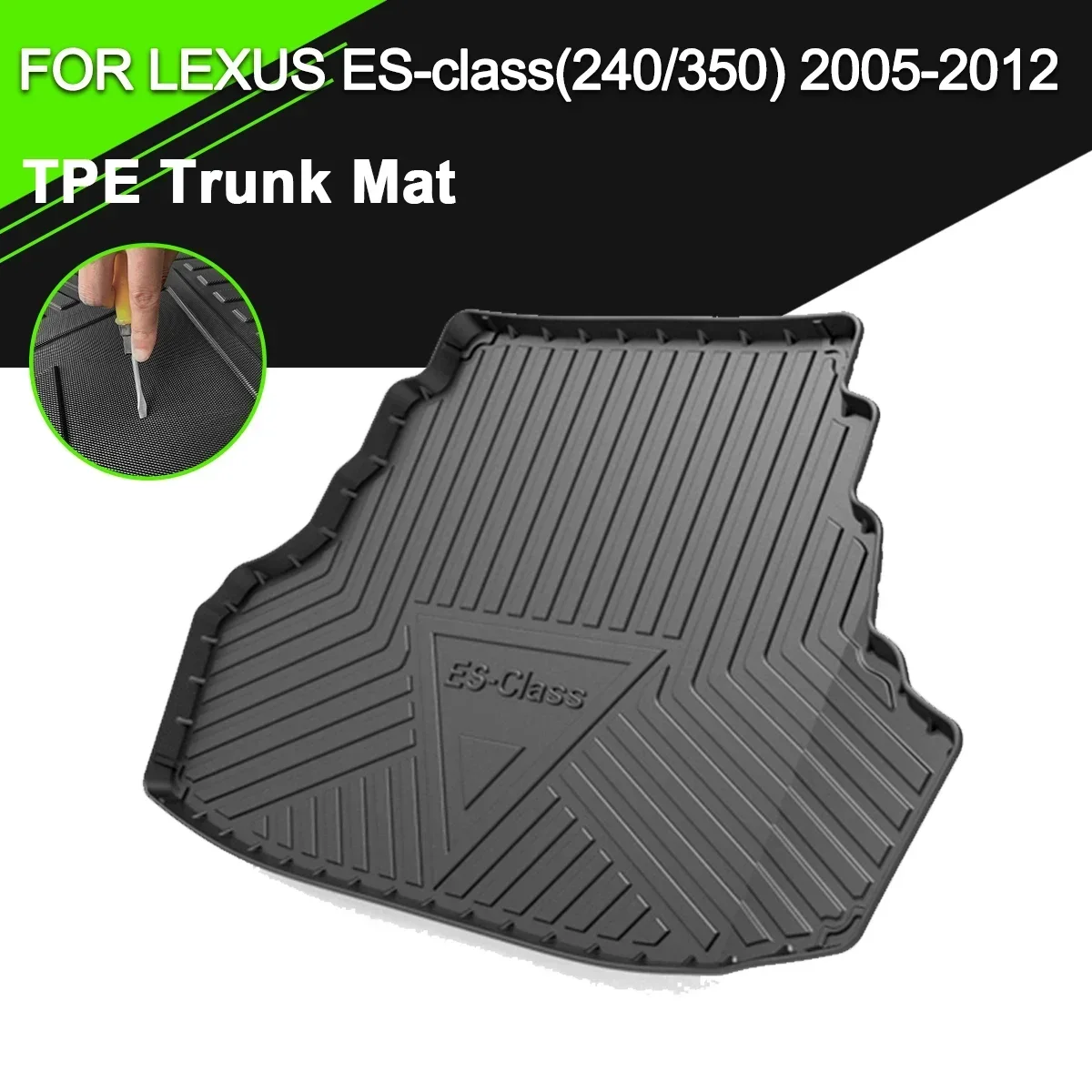 

Car Rear Trunk Cover Mat TPE Waterproof Non-Slip Rubber Cargo Liner Accessories For LEXUS ES 240/350 2005-2012