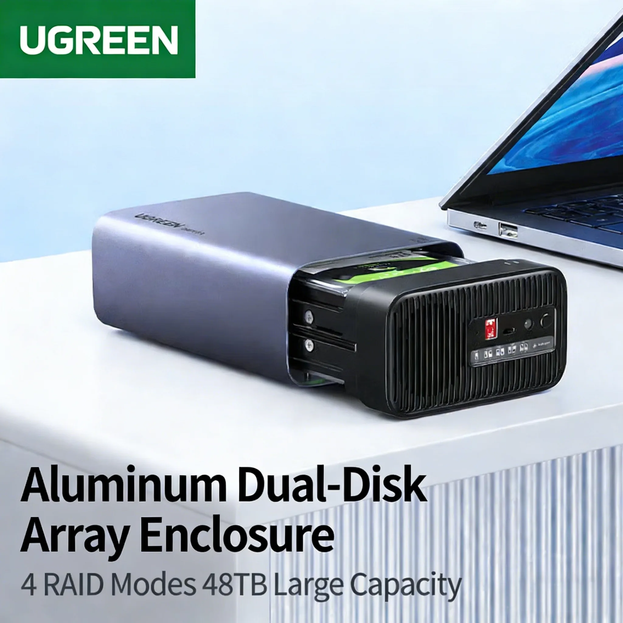 UGREEN Array hard disk cabinet （RAID） Suitable for NAS expansion storage capacity expansion  2.5/3.5SATAmechanical solid-state