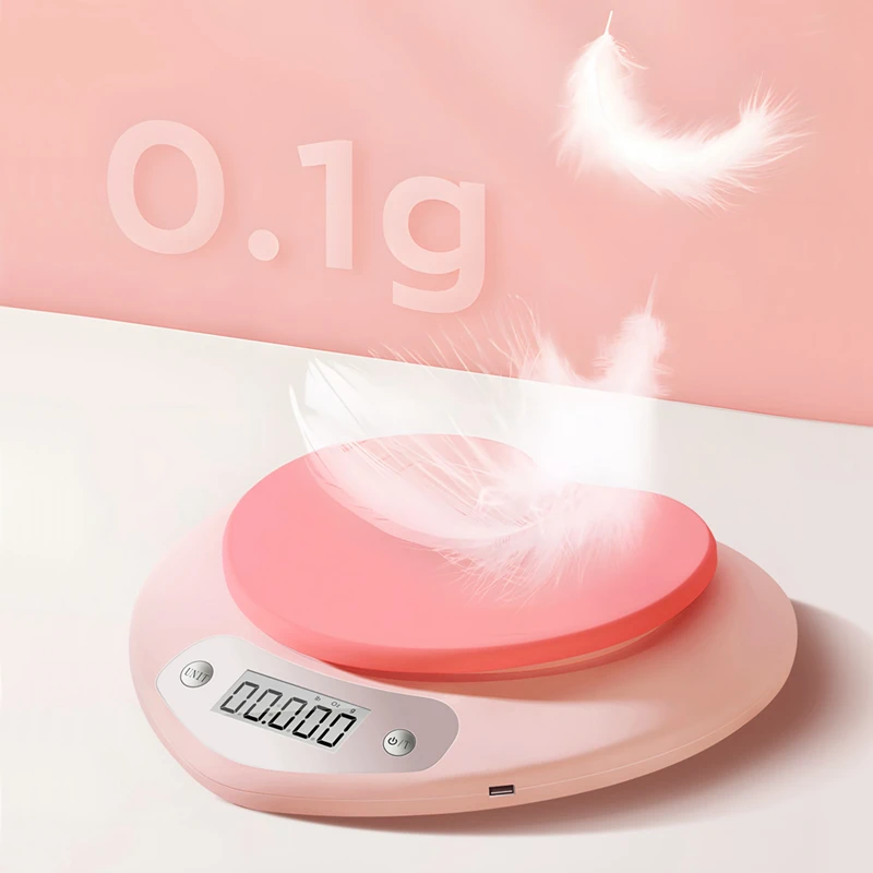 Electronic Kitchen Scales Digital Heart-Shaped Electronic Balance For Food Precision Weighing Steelyard