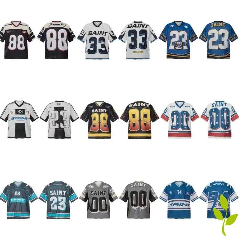 

Letter Printed Saint Sport T-shirt Jersey Quick-drying Short Sleeved Tshirts Men Women Casual Basketball Top Tee Clothing