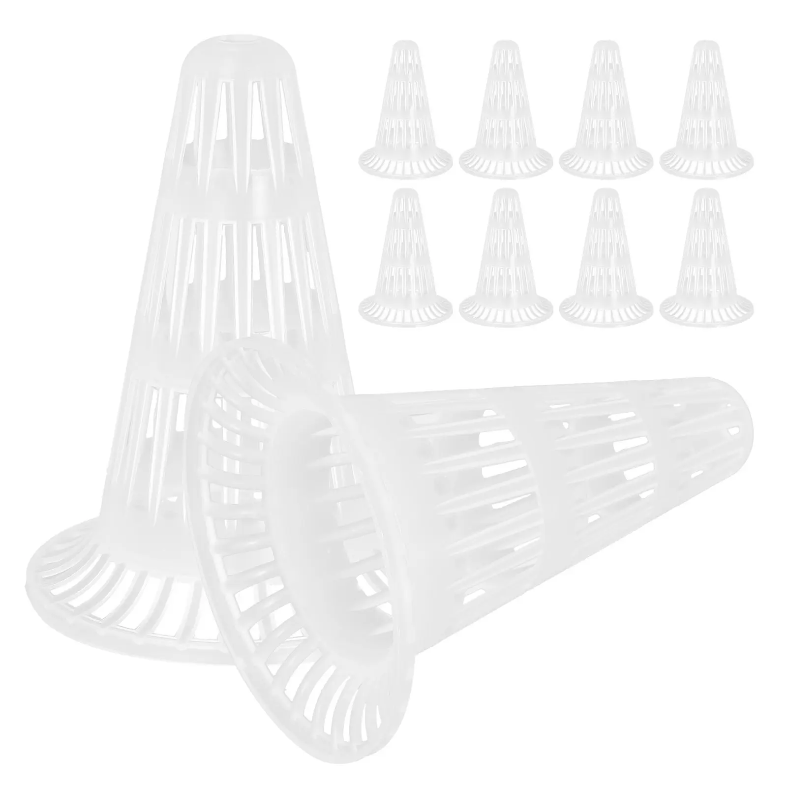 10Pcs Planter Hole Mesh Pad Anti-Wear Plastic Bottom Net for Flowerpots Drainage Aeration Root Rot Prevention Garden Pot