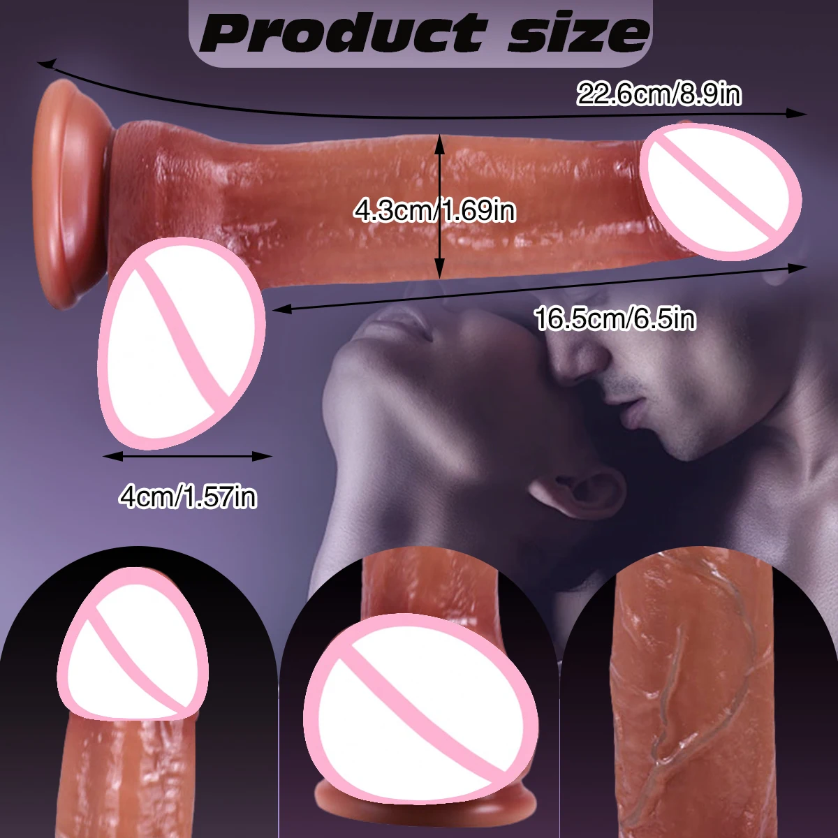 دسار واقعي للنساء الجلد انزلاق القلفة آلة الجنس ديك الشرج الاستمناء قضيب جلدي كبير القضيب دسار الجنس لعب الكبار 18 +