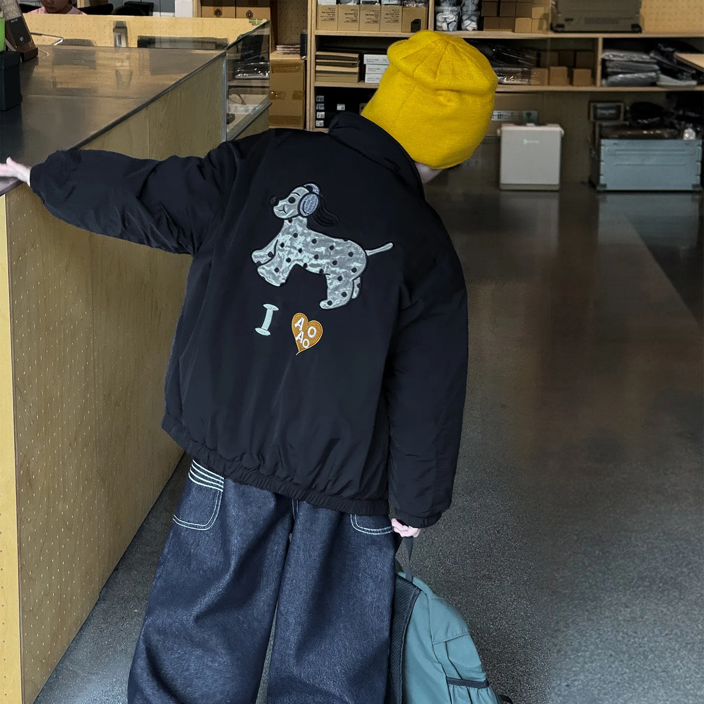 

Детская одежда, зимние куртки, новая куртка с вышивкой на молнии и воротником-стойкой для щенков, зимняя теплая верхняя одежда для маленьких мальчиков и девочек, пальто