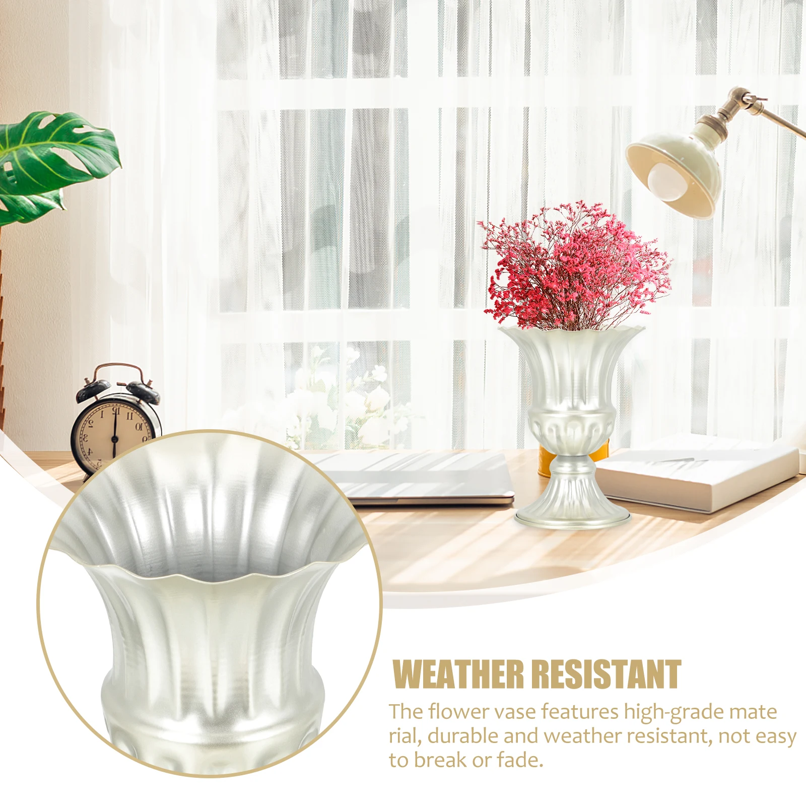 

2pcs Cemetery Vase Flower Vases Color Decorations Suitable Funeral Cemeteries Grave Sites Holding