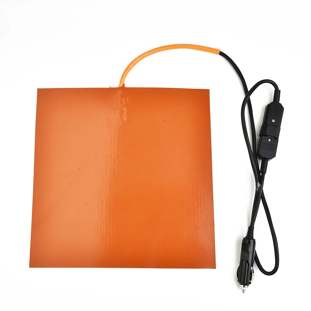 12V Heating Pad 150W Electric Mat Orange 100cm Cord 28*28cm​ Device Flexible Insulation cloth Accessory Supply