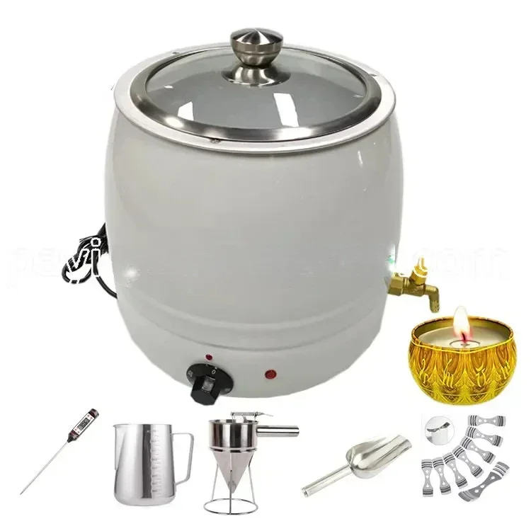 

Large Size Stainless Steel Candle Making Kit Machine Electric Melting Candle Wax Melter Contact customer service for freight