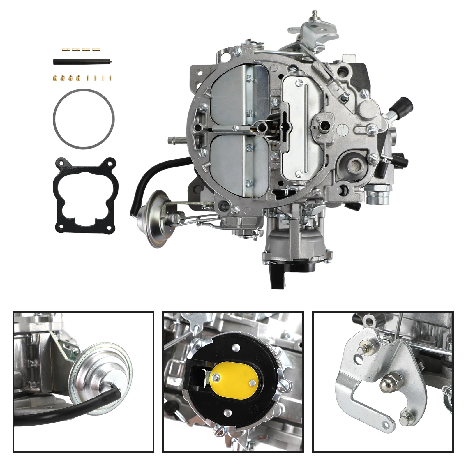 Quadrahet 4 BBL karburator untuk 305-350 mesin 650 CFM Electric Choke