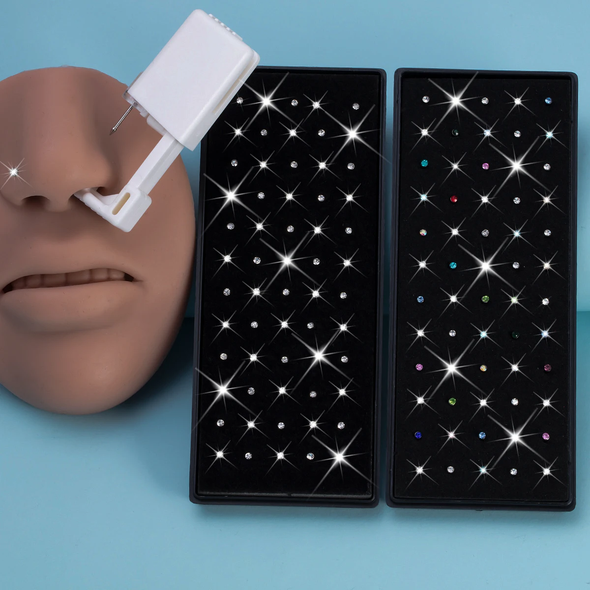Body Jewelry Factory - 61pcs Nose Piercing Kit Including 1pc