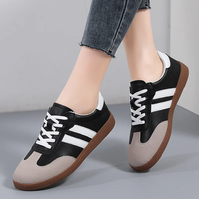 Women's Sneakers Fashion Breathable Flats Woman Soft Sole Casual Walking Vulcanized Shoes Women White Sneakers Zapatos De Mujer