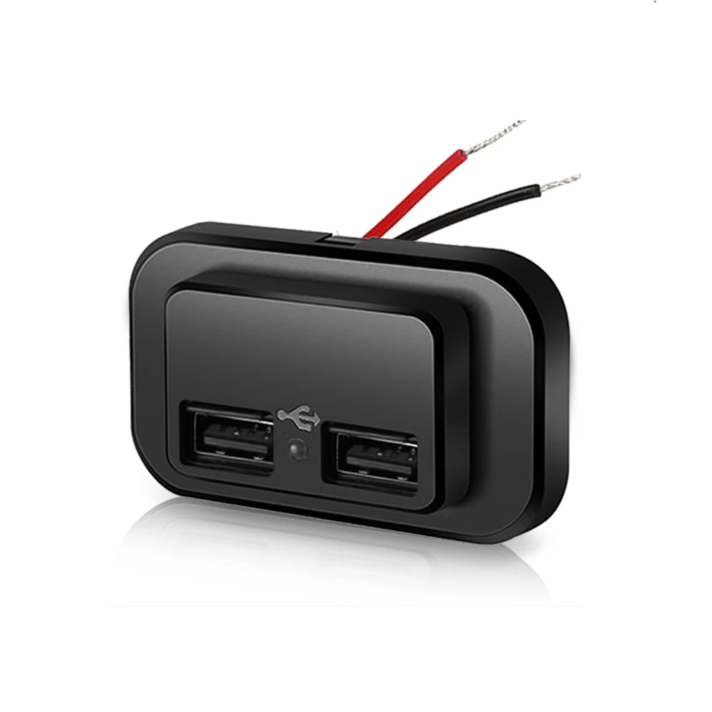 PD QC 3,0 Auto Ladegerät Buchse Schnell Ladung 12V/24V Für Motorrad Auto Lkw ATV RV Bus Dual USB Power Adapter Outlet LED Licht