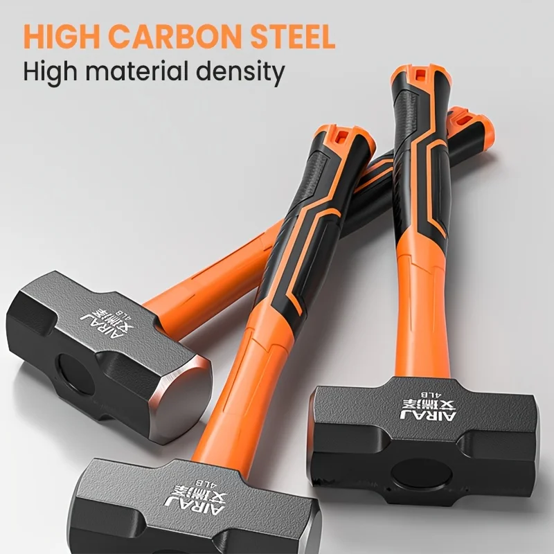 

AIRAJ Angle Hammer Claw Hammer 6 PCS Heavy Steel High Carbon Steel Short Handle Brick Hammer High Hardness And Wear Resistance