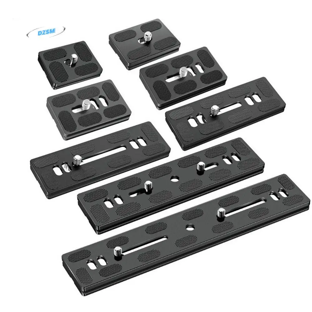 

38mm Aluminum Alloy PU Plate Quick Release Camera Mounting Plate Tripod Long Plate Tripod Mount Adapter Camera Tripod Plate