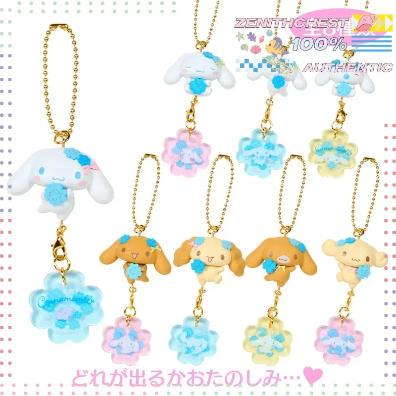 

In Stock Japanese Sanrio Cinnamoroll Four Leaf Clover Series Blind Box Phone Strap Trendy Bag Charm Collectible Gift