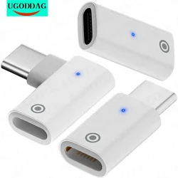 Adapter USB C do ładowania Apple ołówek 1. Generacji przenośny Adapter typu C ładowanie z lampką kierunkowskazu