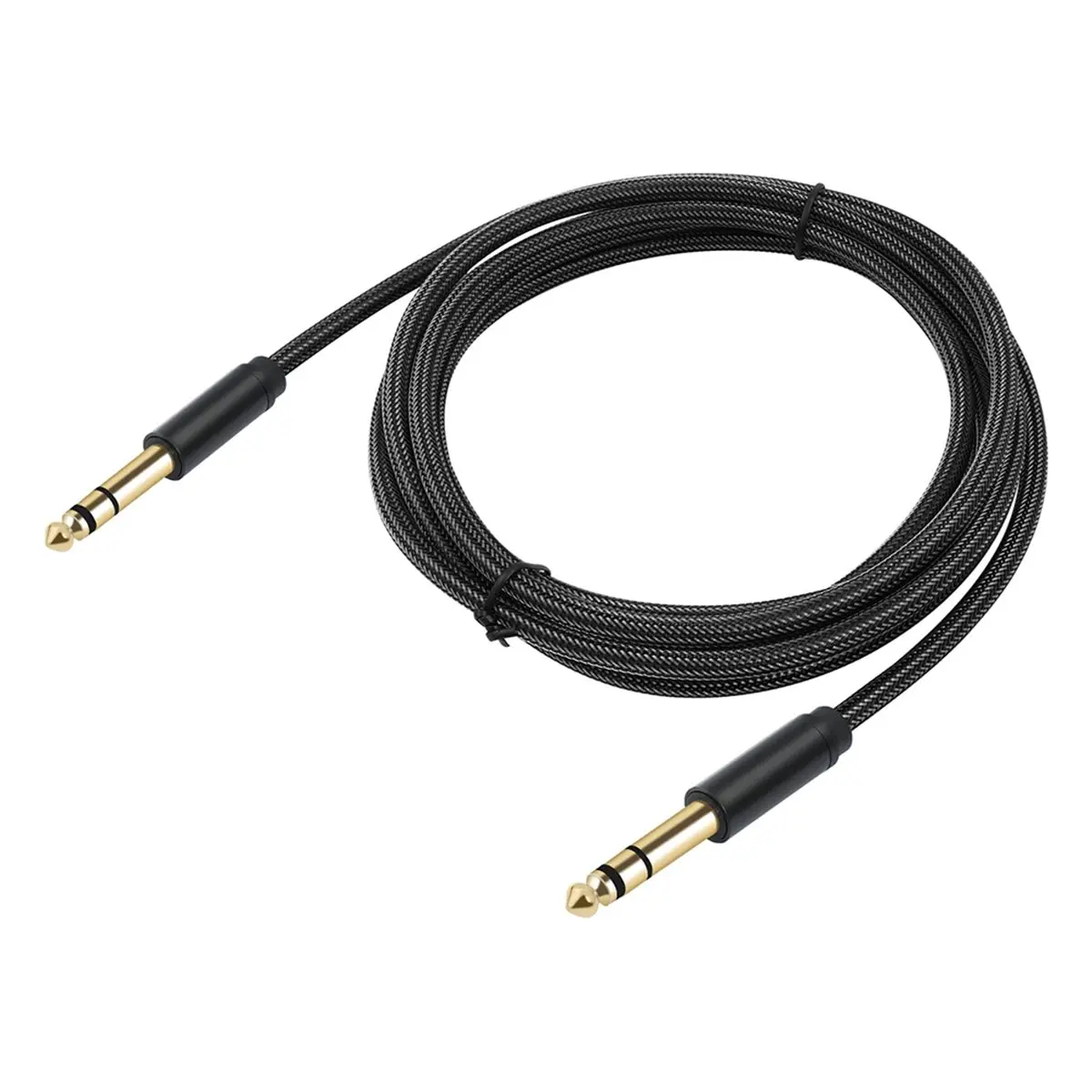 B72ABG 6.35mm Mono TRS Male to Male Instrument Cable Cord,Audio Patch Lead for Electric Guitar Amplifier Mixer Studio Recording
