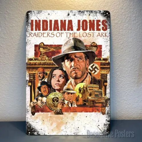 Metallposter zum Film „Of The Lost Ark“ – Schild – Größe: 20 x 30 cm – Aluminium