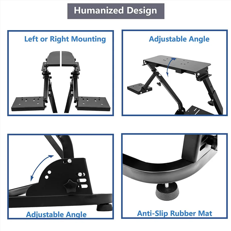 Racing Steering Wheel Holder Height Adjustable For Logitech G25 G27 G29 G920 Folding Wheel Stand Game Racing Simulator Steering