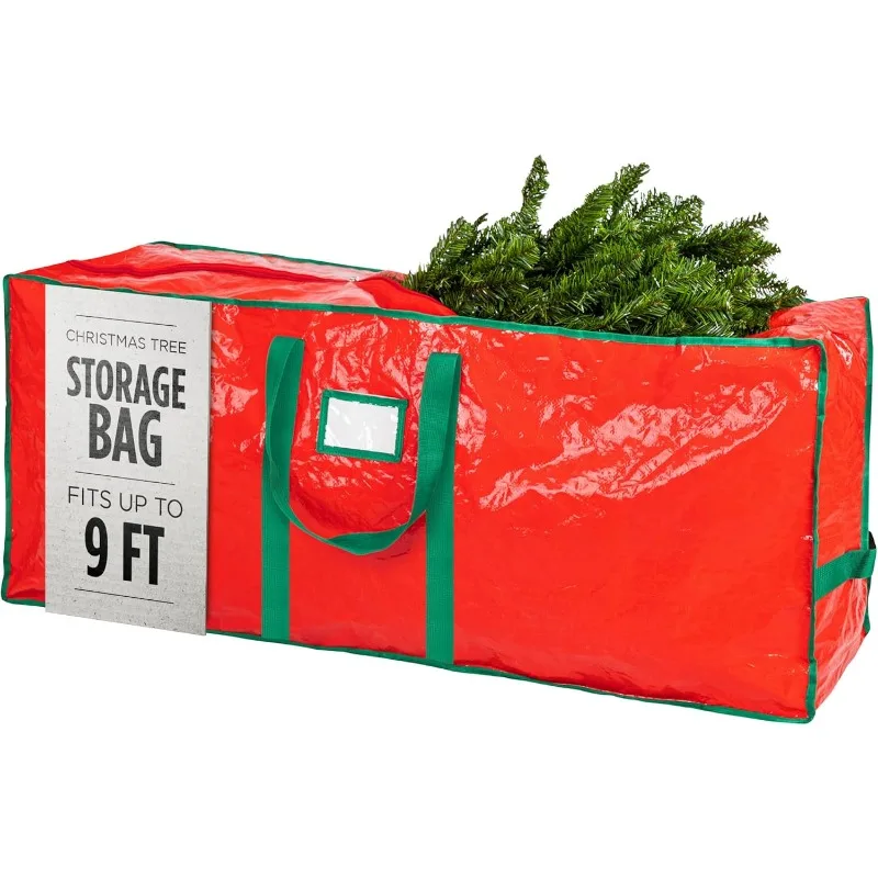 Handy Laundry Christmas Tree Storage Bag for Artificial Tree, Reinforced Handles, Double Zipper, Protects from Dust & Moisture.