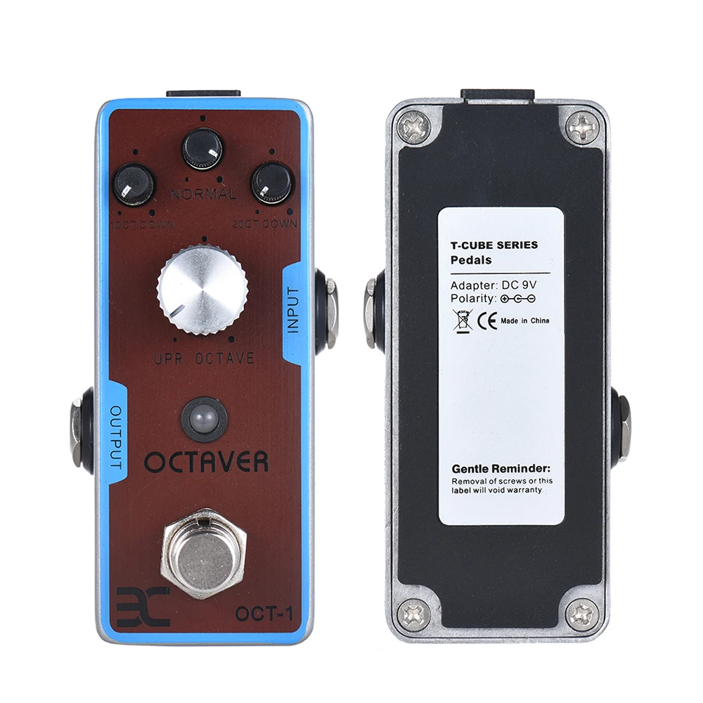 ENO EX OCT-1 OCTAVE Mini Octave Guitar Effect Pedal True Bypass Full Metal Shell for Electric Guitar Bass Parts & Accessories