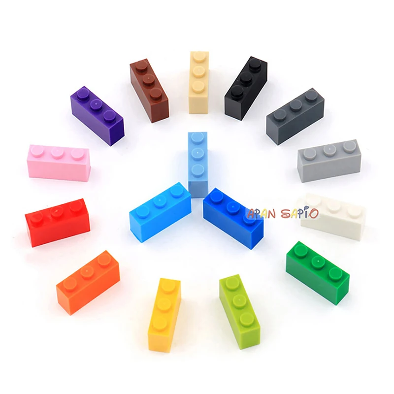 60 stücke Bausteine Spielzeug Hohe 1x3 16 Farbe Ziegel Größe Kompatibel Mit 3622 kinder Spielzeug Pädagogisches spielzeug für kinder