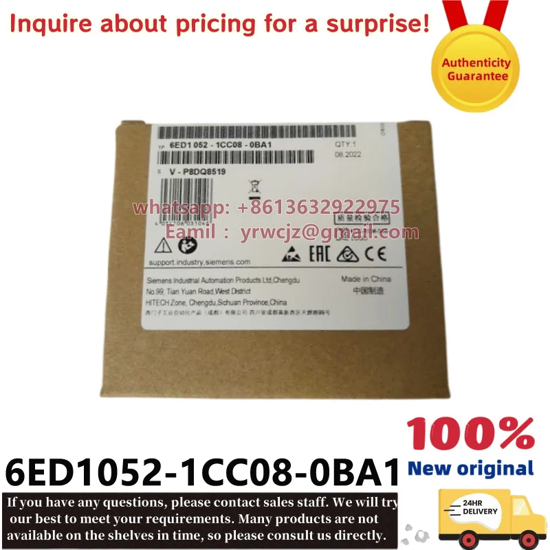 New original 6ED1052-1CC08-0BA1 LOGO! 24CE Logic Module 24VDC Ethernet Mini PLC Controller