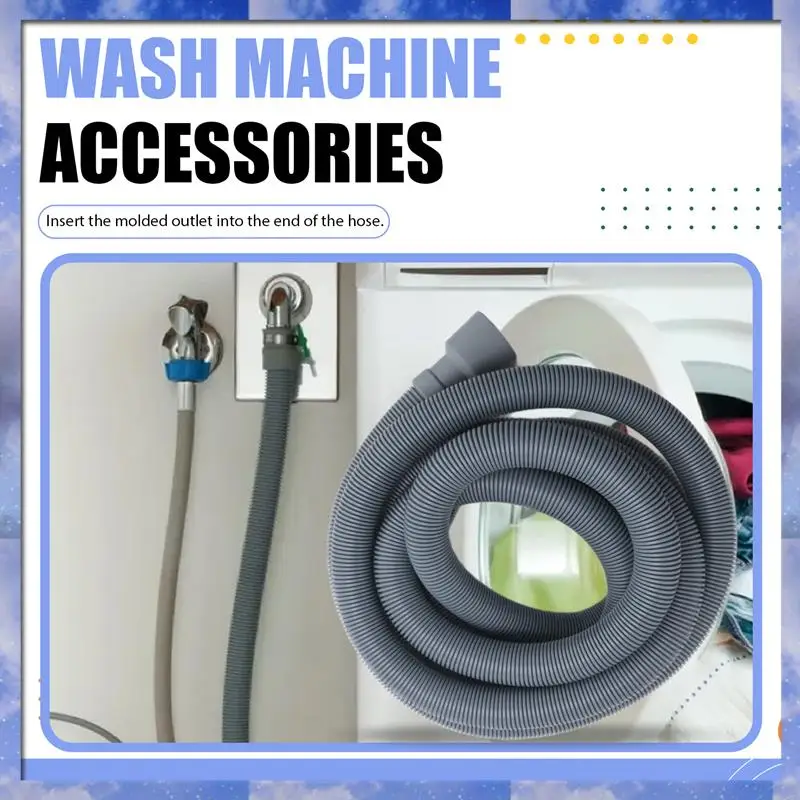 Gen Basic Washing Machine Drain Hose 10 Ft Flexible Dishwasher Drain Hose Extension Kits Corrugated Washer Discharge Hose