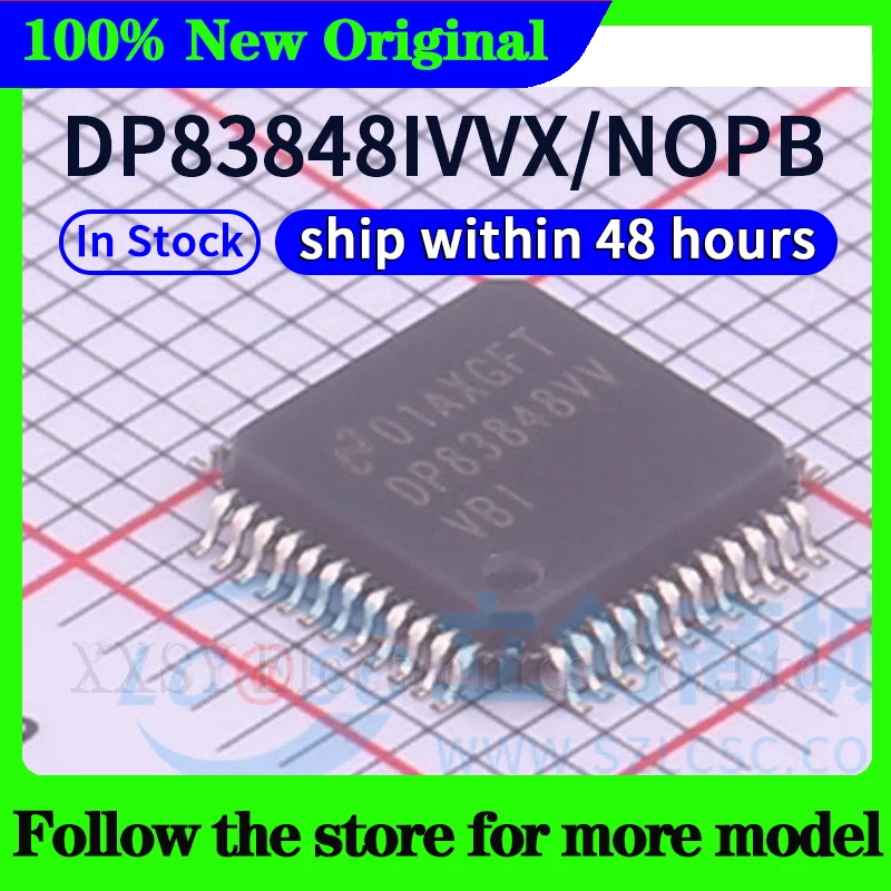 

DP83848IVVX/NOPB DP83848VV High quality New