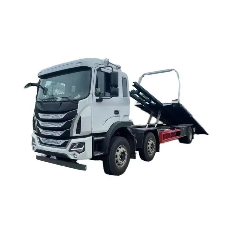 Hot Sale 6*4 Chassis 12Ton Integrated Wrecker Tow Truck Body Flatbed Platform Wrecker Truck